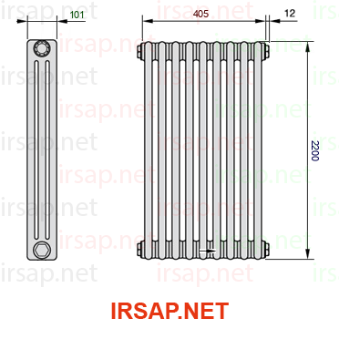 Радиатор IRSAP Tesi 32200/9 T14 CL 01